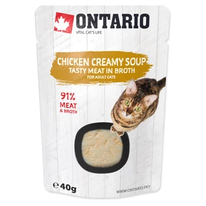 Polévka Ontario Cat Soup Chicken & Cheese with rice 40g