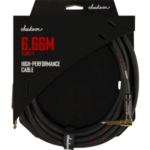 Jackson High Performance Cable Negro-Rojo 6,66 m Recto - Acodado