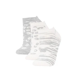 DEFACTO Women 3 Pack Cotton Booties Socks