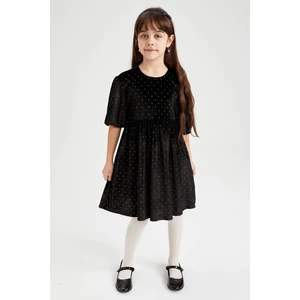 DEFACTO Velvet Knitted Dress