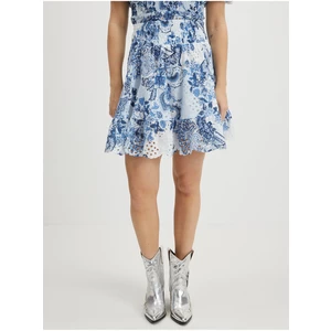 Blue Ladies Patterned Skirt Guess Peggy - Women