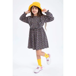 DEFACTO Girls Floral Long Sleeve Dress