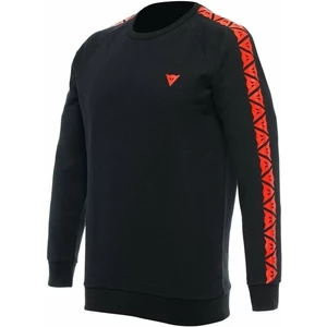 Dainese Sweater Stripes Black/Fluo Red XS Felpa