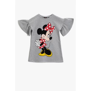 Koton Minnie Mouse Licensed Printed Dress Short Sleeve