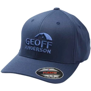 Geoff anderson kšiltovka flexfit nu modrá 3d bílé logo - l/xl