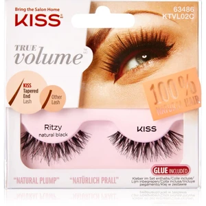 KISS True Volume Ritzy umelé mihalnice Natural Black 2 ks