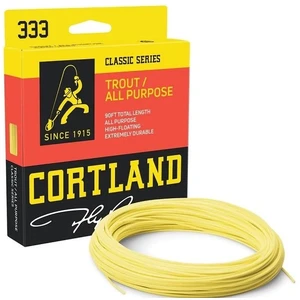 Cortland muškařská šňůra 333 classic trout all purpose freshwater yellow 90 ft - wf6f