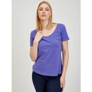 Fioletowa koszulka basic ORSAY - Kobieta