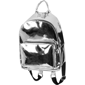 Midi Metallic Backpack Silver