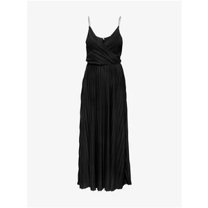 Black Pleated Maxi-dress ONLY Elema - Ladies