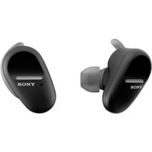 Bluetooth, true Wireless športové štupľové slúchadlá Sony WF-SP800N WFSP800NB.CE7, čierna