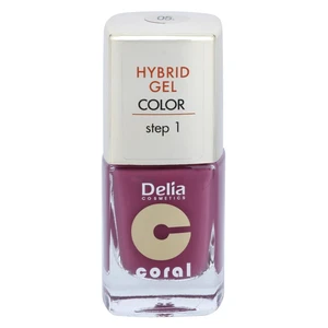 Delia Cosmetics Coral Nail Enamel Hybrid Gel gelový lak na nehty odstín 05 11 ml