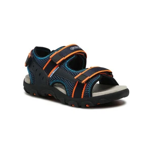 Sandále GEOX - J S.Strada A J1524A 014CE C4324 S Navy/Fluo Orange