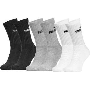 Puma Unisex's 3Pack Socks Classic 88329610 Grey/White/Black