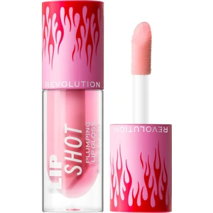 Makeup Revolution Hot Shot Flame Plumping lesk na pery pre väčší objem odtieň Red Blaze 4,6 ml