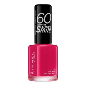 Rimmel 60 Seconds Super Shine lak na nechty odtieň 310 Double Decker Red 8 ml