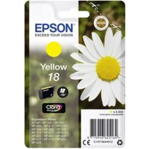 Epson originální ink C13T18044012, T180440, yellow, 3, 3ml, Epson Expression Home XP-102, XP-402, XP-405, XP-302