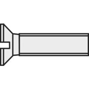 Šrouc se zápustnou hlavou Toolcraft, M6, 20 mm, DIN 963, plast, 10 ks