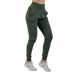 Nebbia High-Waist Loose Fit Sweatpants "Feeling Good" Dark Green M