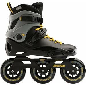 Rollerblade RB 110 Patine în linie Black/Saffron Yellow 40,5