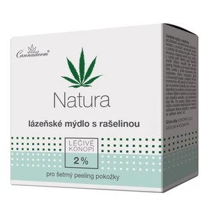 Cannaderm Natura Spa soap with peat extract čistiace bahenné mydlo s konopným olejom 80 g