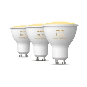 Philips Lighting Hue LED žiarovka 871951434280400 En.trieda 2021: G (A - G) Hue White Ambiance GU10 Dreierpack 3x230lm G