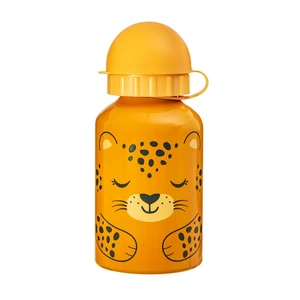 Oranžová detská fľaša na pitie Sass & Belle Leopard, 250 ml