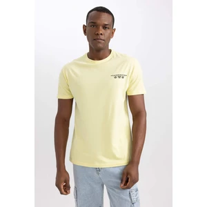 DEFACTO Regular Fit Crew Neck Printed T-Shirt