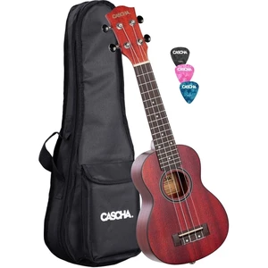 Cascha HH 2263 Premium Szoprán ukulele Piros