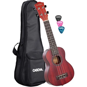 Cascha HH 2263 Premium Sopránové ukulele Červená