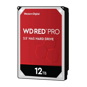 Western Digital HDD Red Pro, 12TB, 256MB Cache, 7200 RPM, 3.5" (WD121KFBX) WD121KFBX