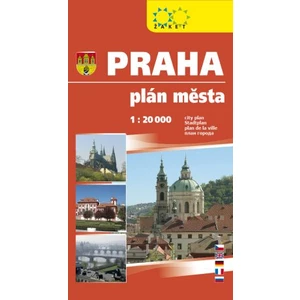 Praha velká 1:20 000 plán města (kartonová obálka)