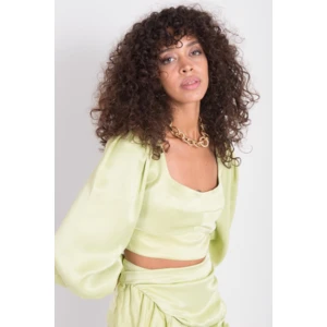 BSL Lime green blouse with long sleeves