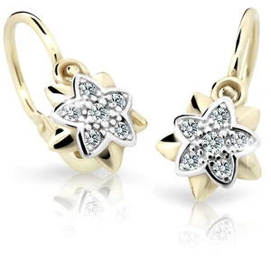 Cutie Jewellery Zlaté detské náušnice C2210-10-X-1 fuchsiová