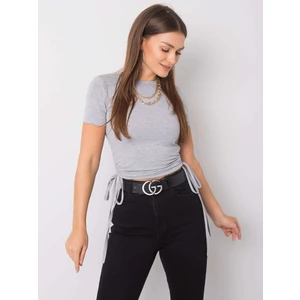Gray melange women´s cotton t-shirt