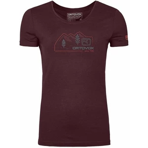 Ortovox Outdoorové tričko 140 Cool Vintage Badge T-Shirt W Winetasting S