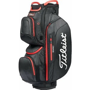 Titleist Cart 15 StaDry Black/Black/Red Borsa da golf Cart Bag