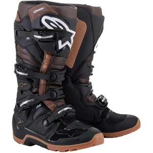 Alpinestars Tech 7 Enduro Boots Black/Dark Brown 43 Cizme de motocicletă
