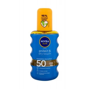 Nivea Sun Protect & Dry Touch Invisible Spray SPF50 200 ml opaľovací prípravok na telo unisex na veľmi suchú pleť
