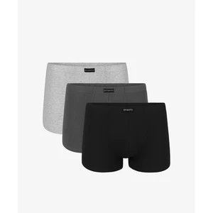 3-PACK Men's boxers ATLANTIC black/gray/graphite