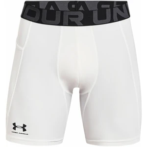 Under Armour Men's HeatGear Armour Compression Shorts White/Black XL