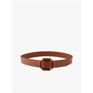 Brown Leather Belt Pieces Pilja - Women