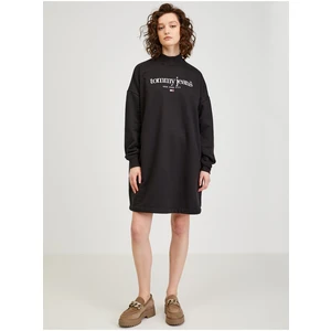 Black Womens Sweatshirt Dress Tommy Jeans - Women