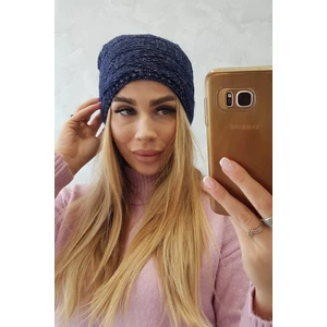 Čepice s fleecem Edyta K298 tmavě modrá