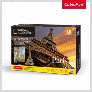 CubicFun - Puzzle 3D National Geographic - Eiffelova věž 80 dílků