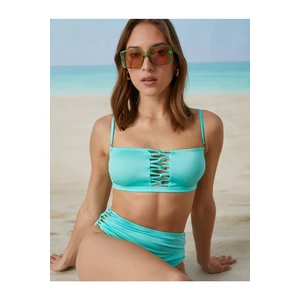 Koton Bikini Tops with Thin Straps Pile Detail