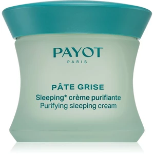 Payot Pâte Grise Sleeping Crème Purifiante noční regulační a čisticí pleťový krém pro mastnou a smíšenou pleť 50 ml