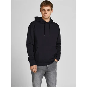 Black Mens Basic Hoodie Jack & Jones Star - Men