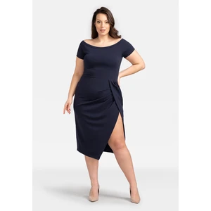 Karko Woman's Dress SA565 Navy Blue