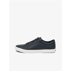 Dark blue Mens Leather Sneakers Tommy Hilfiger - Men